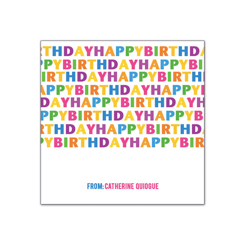 Colorful Birthday Message (GB 001)
